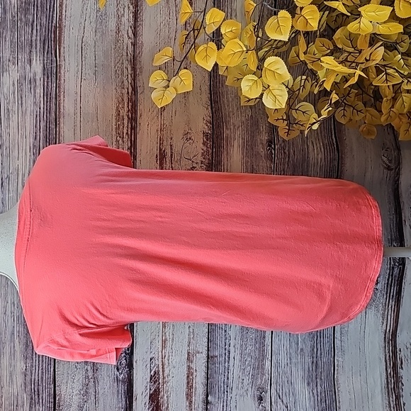 CABLE & GAUGE CORAL SHORT SLEEVE PULLOVER TEE T-SHIRT - Picture 5 of 10